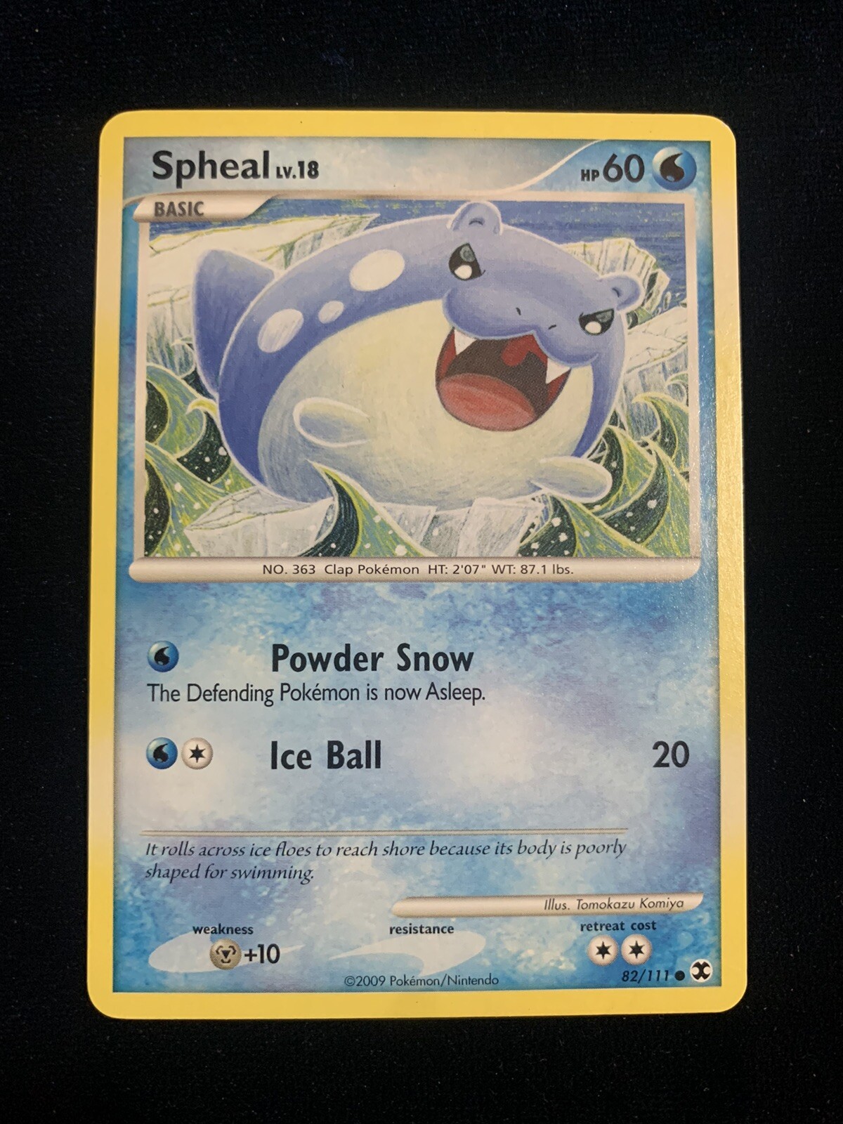 Spheal 82/111 - NM - Rising Rivals Pokemon Card - Tomokazu Komiya Art