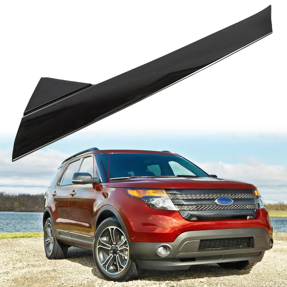 Windshield Outer Trim Pillar Molding Right Side Fit For 2011-2019 Ford Explorer - Imagem 4 de 4