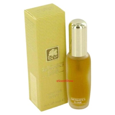 CLINIQUE AROMATICS ELIXIR .34 OZ 10 ML PURSE PERFUME PARFUM SPRAY SEALED NIB $35
