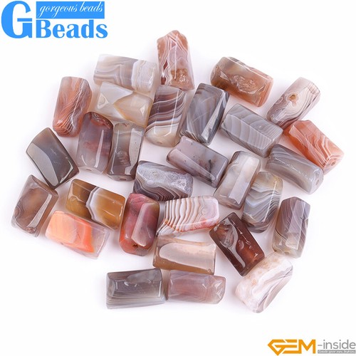 Natural Assorted Gemstone Faceted Tube Column Beads for Jewelry Making 8x12mm - Picture 68 of 192