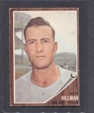 1962 Topps #282 Dave Hillman (Reds)  Vg+  (Flat Rate Ship)   A4