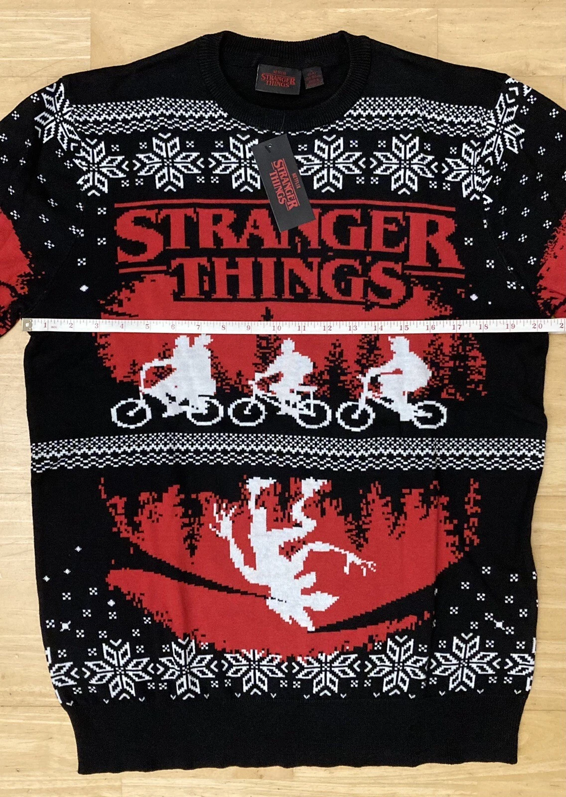 Large 41" inch chest Stranger Things Ugly Christmas Jumper Sweater Xmas Netflix