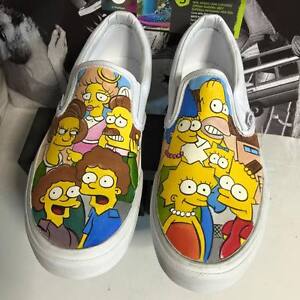 Vans Slip On Custom Shoes the Simpson 