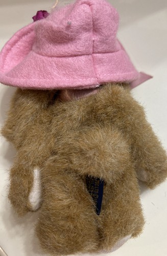 Boyds Bear 1999 Easter Bonnet 7" Poseable Jointed Achive Series Stuffed Animal - Picture 5 of 5