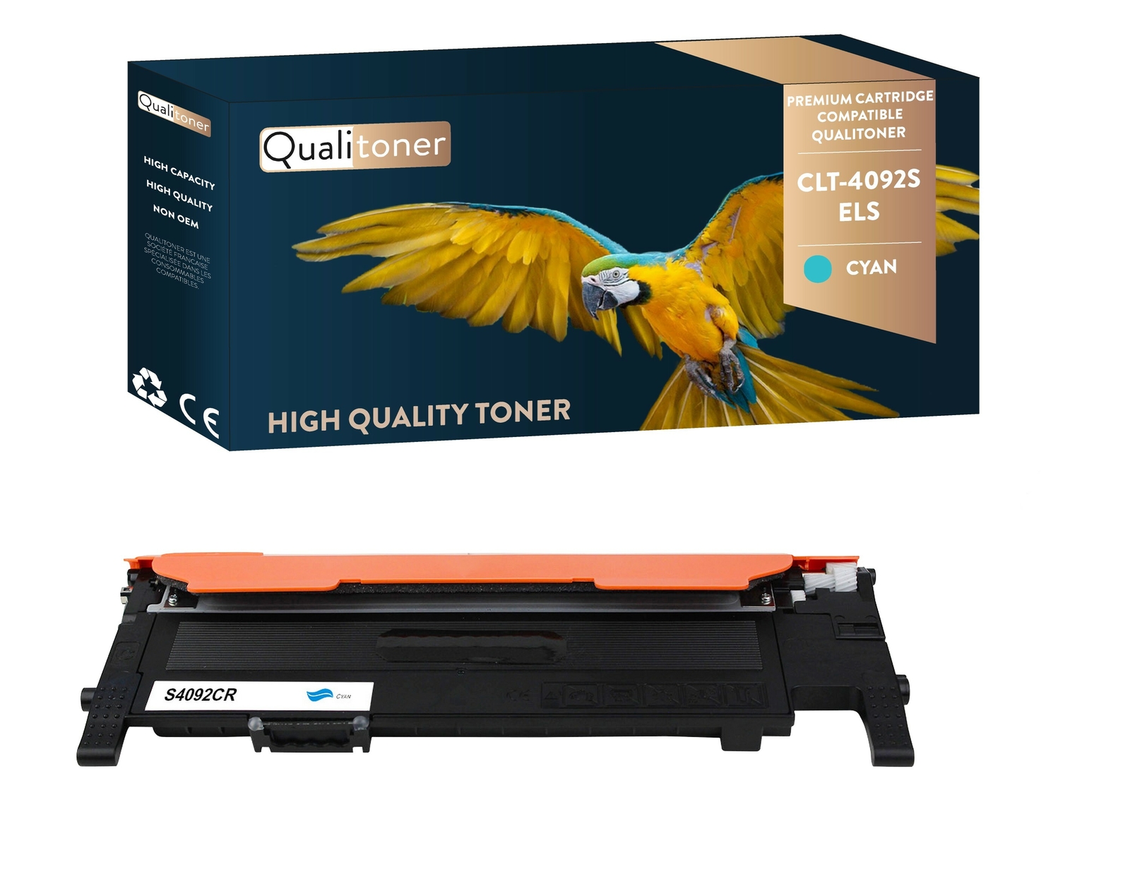 Toner cyan CLT4092S de Qualitoner pour des impressions laser sans trace