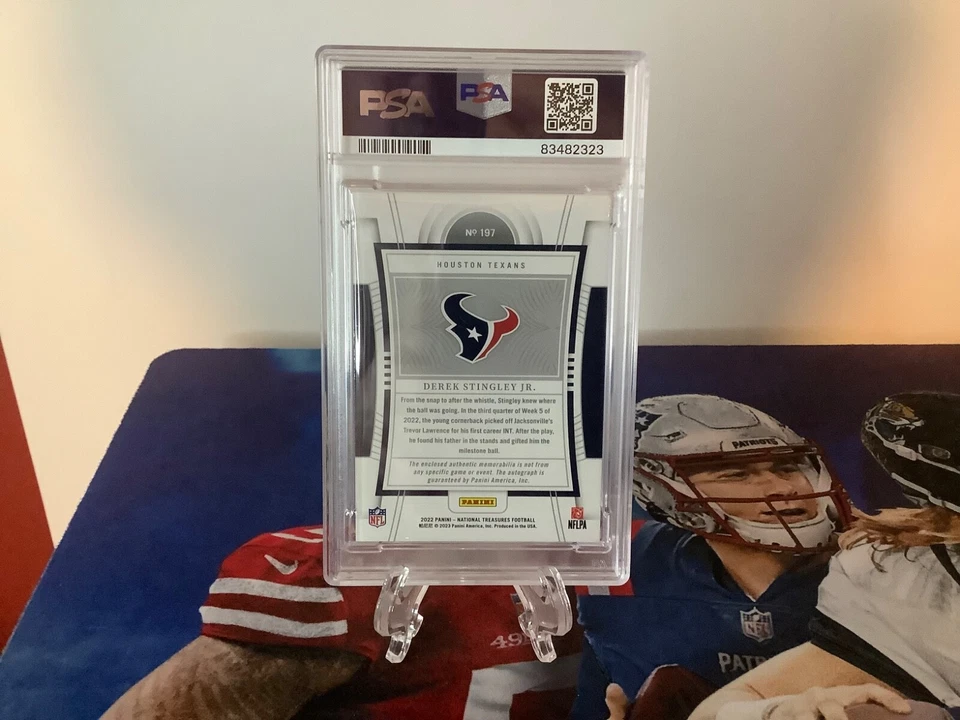 2022 National Treasures Derek Stingley Jr RC Color Patch Auto PSA 7 True RPA /99 - Image 3 of 3