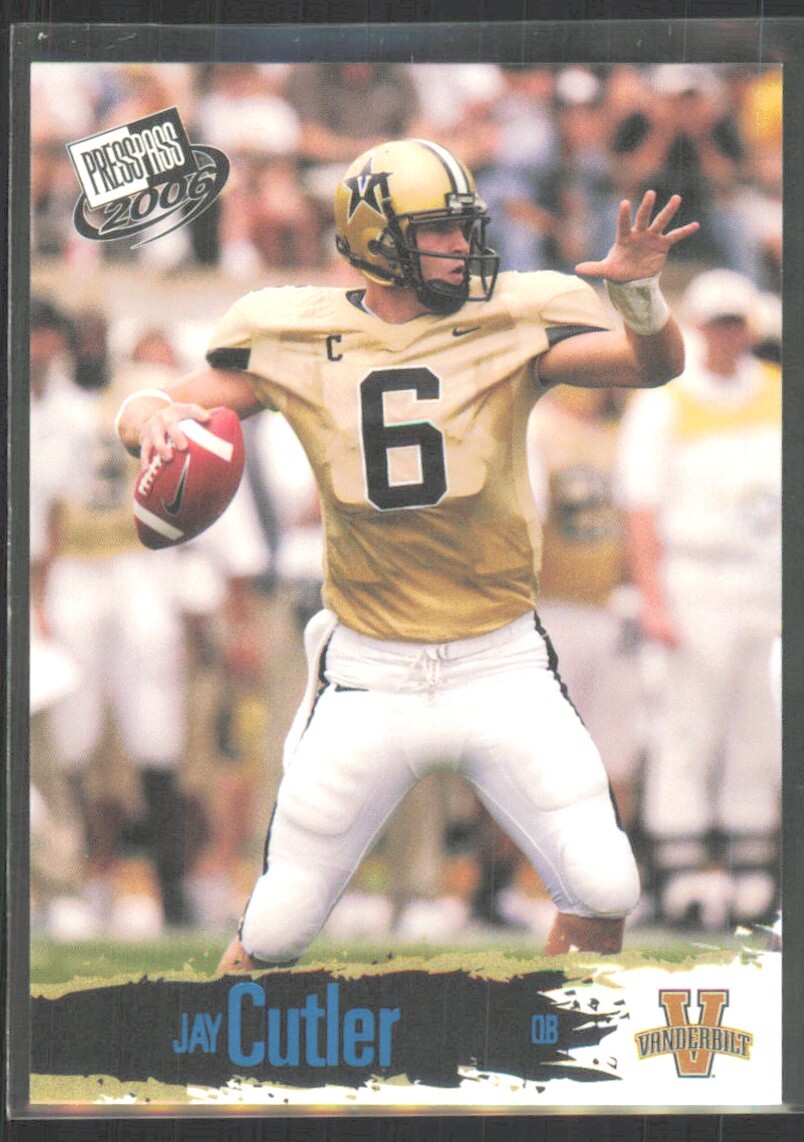 2006 Press Pass Blue Jay Cutler Rookie Vanderbilt Commodores #B2