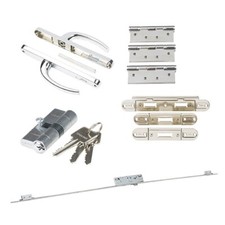External door ironmongery kit. Everything you need to hang  an external door