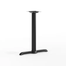 Pedestal Dining Table Base Only Metal Black Commercial Standard Height Seats 2
