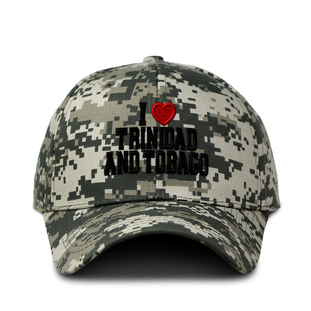 Camo Baseball Cap Hunting Dad Hat Trinidad Tobago Pride for Men Women