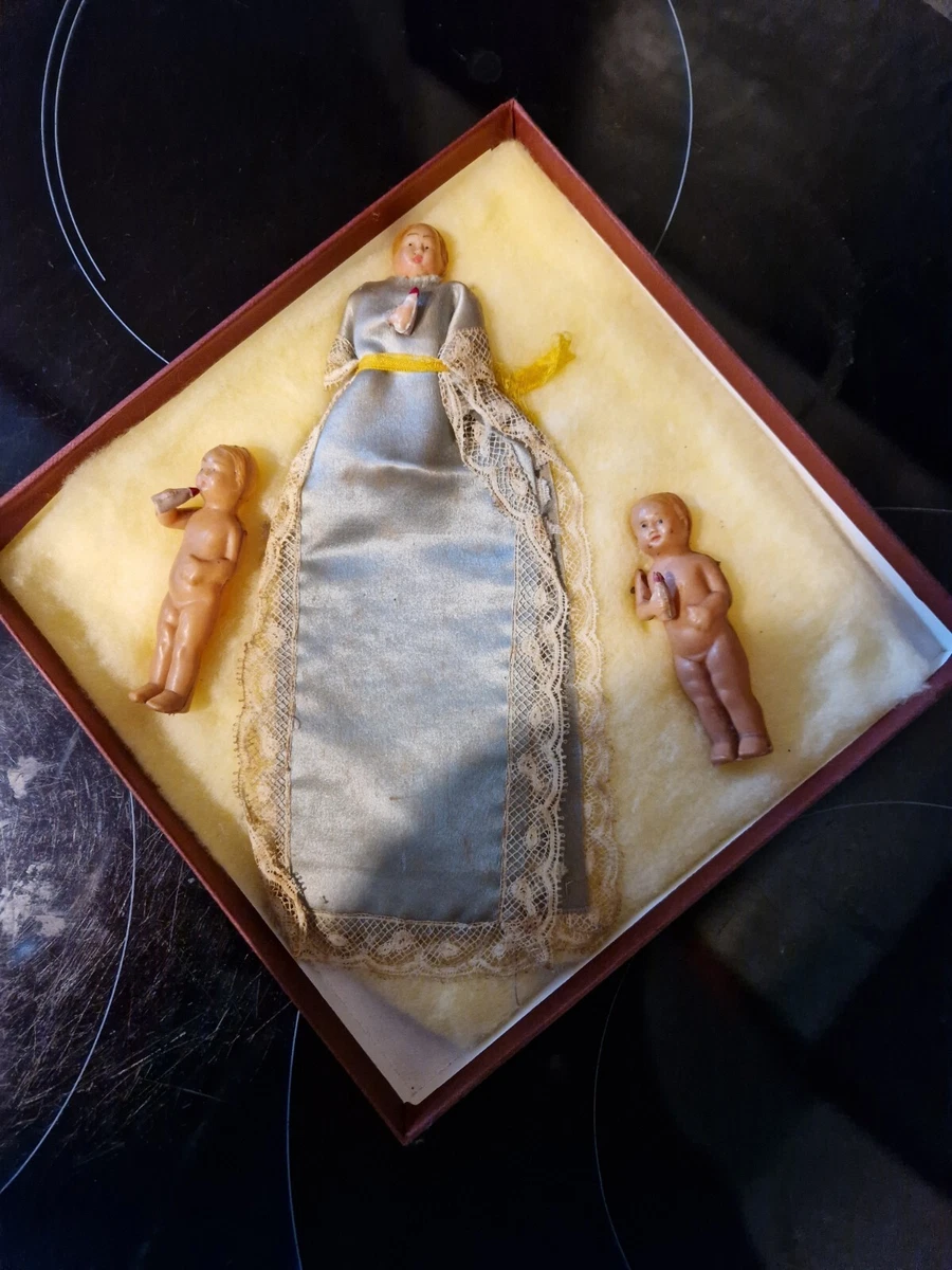 RARE ANCIEN PETIT landau Type Doucet pour poupée anciennes taille