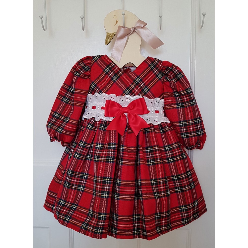red spanish christmas dress 0-12Y Baby Girl Autumn Winter Red Velvet Letter Embroidery Vintage Spanish Princess Ball Gown Dress