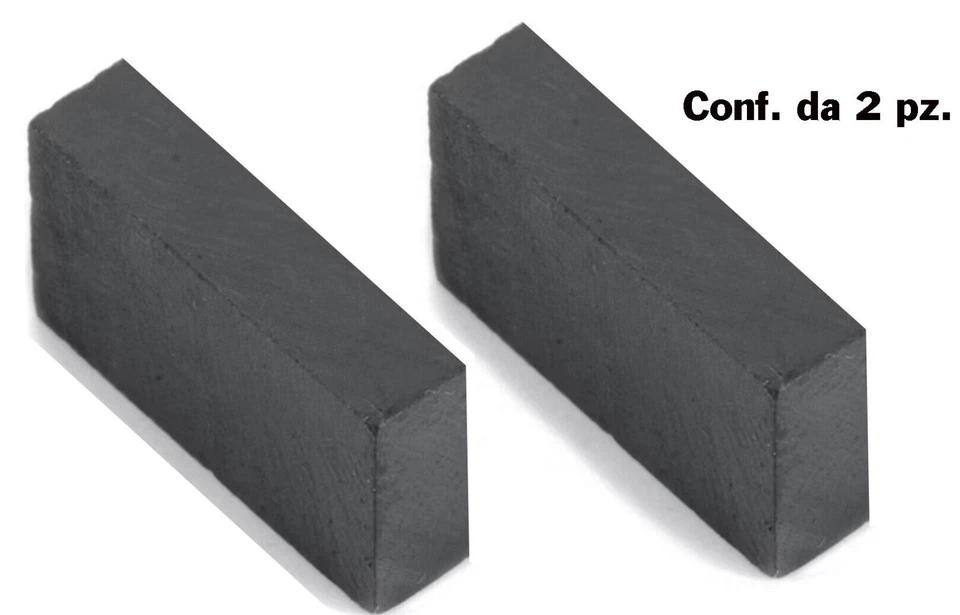 Magneti 2 pz. magnete calamita potente 5 x 2,5 x 0,7 calamite per FIMO ferrite - Immagine 2 di 3