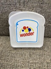 2006 Wonder Bread Sandwich Holder Container Interstate Bakeries Red Blue Yellow