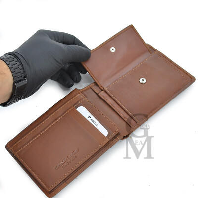 Portafoglio scatola regalo VERA PELLE uomo LOTTO porta carte