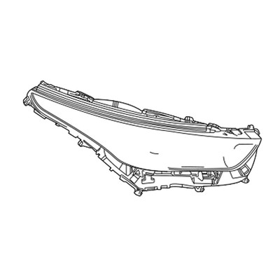 20 Toyota Highlander Platinum Right Passenger Headlight OEM E480 