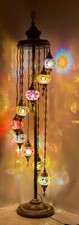 Turkish Moroccan 9 Glass Style Handmade Glass Floor Lamp Free Bulbs & Shipping