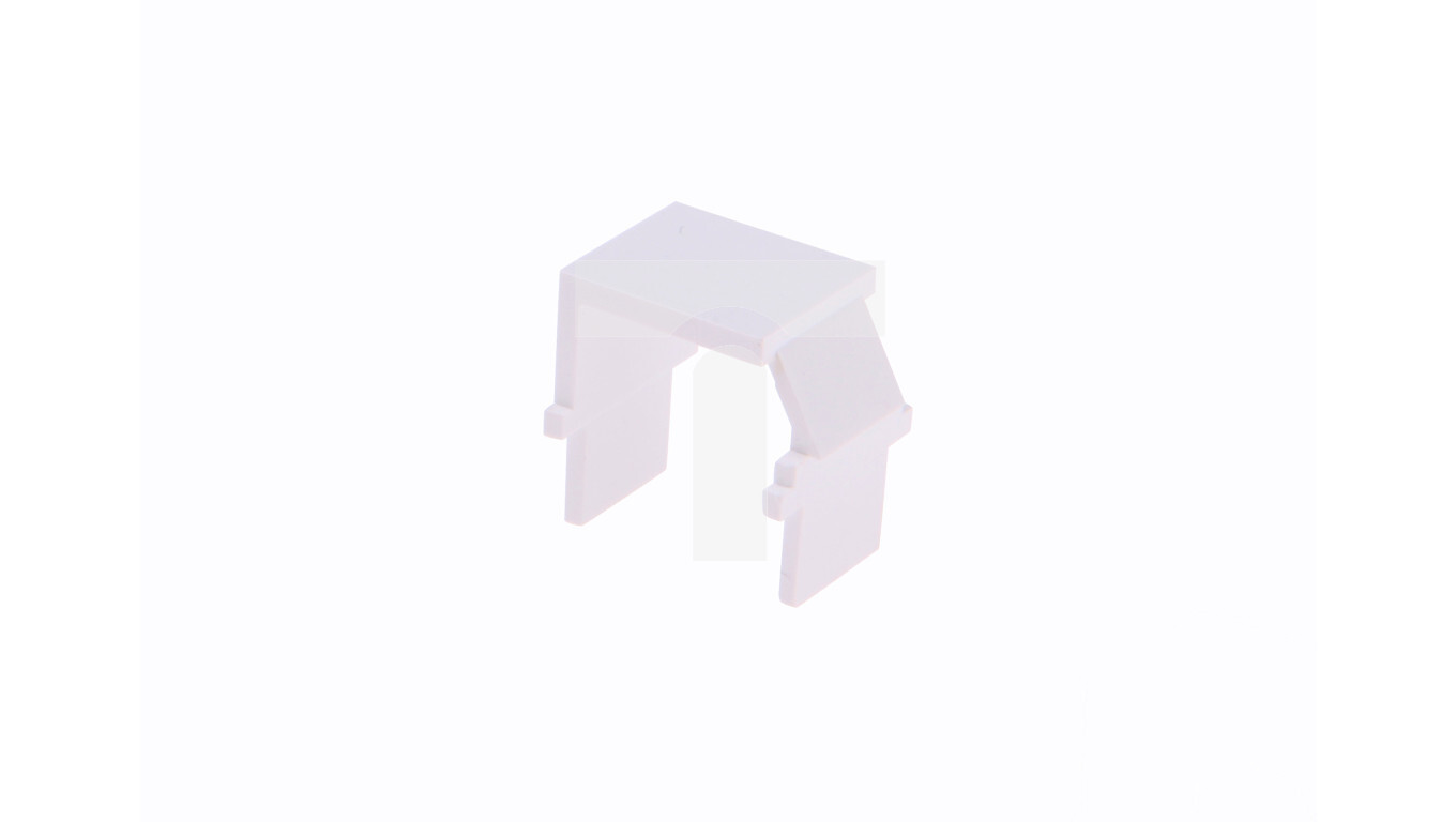 Single RJ telecommunications socket cap, white BWB/11 /T2UK