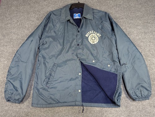 Notre Dame Fighting Irish Jacket Medium Champion Lined Made In USA Vintage 70s