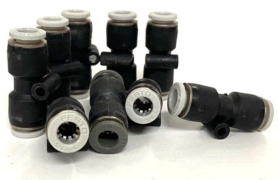 FESTO STRAIGHT ADAPTOR PUSH-IN FITTING PUSH-PULL PRINCIPLE **LOT OF 9 - Image 4 of 4