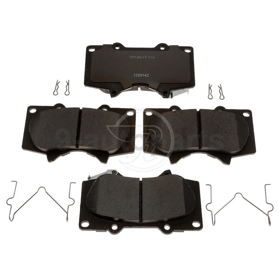 Pastillas de freno delanteras traseras de cerámica + zapatas de freno para Toyota Tacoma 2005-2019 Foto 4 de 4