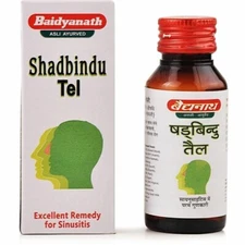 Baidyanath Shadbindu Tel (2x50ml) Ayurvedic Tail Oil for Relief in sinusitis