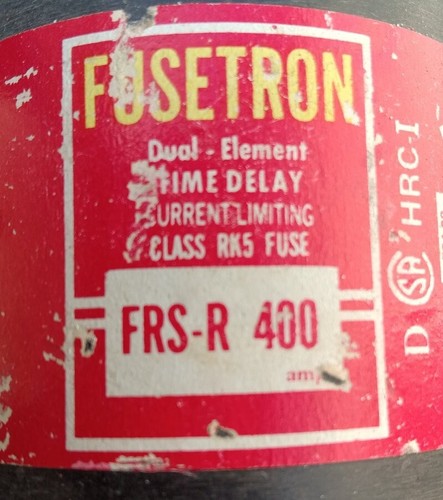 Qty-6 Fusetron FRS-R 400 400A 600V | eBay