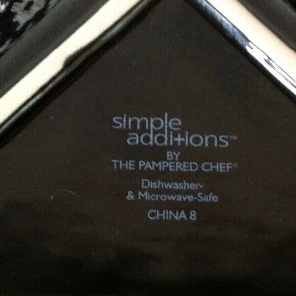 The Pampered Chef~Simple Additions~Triangles~Serving Dishes~ Set of 2~ Black - Image 4 of 4