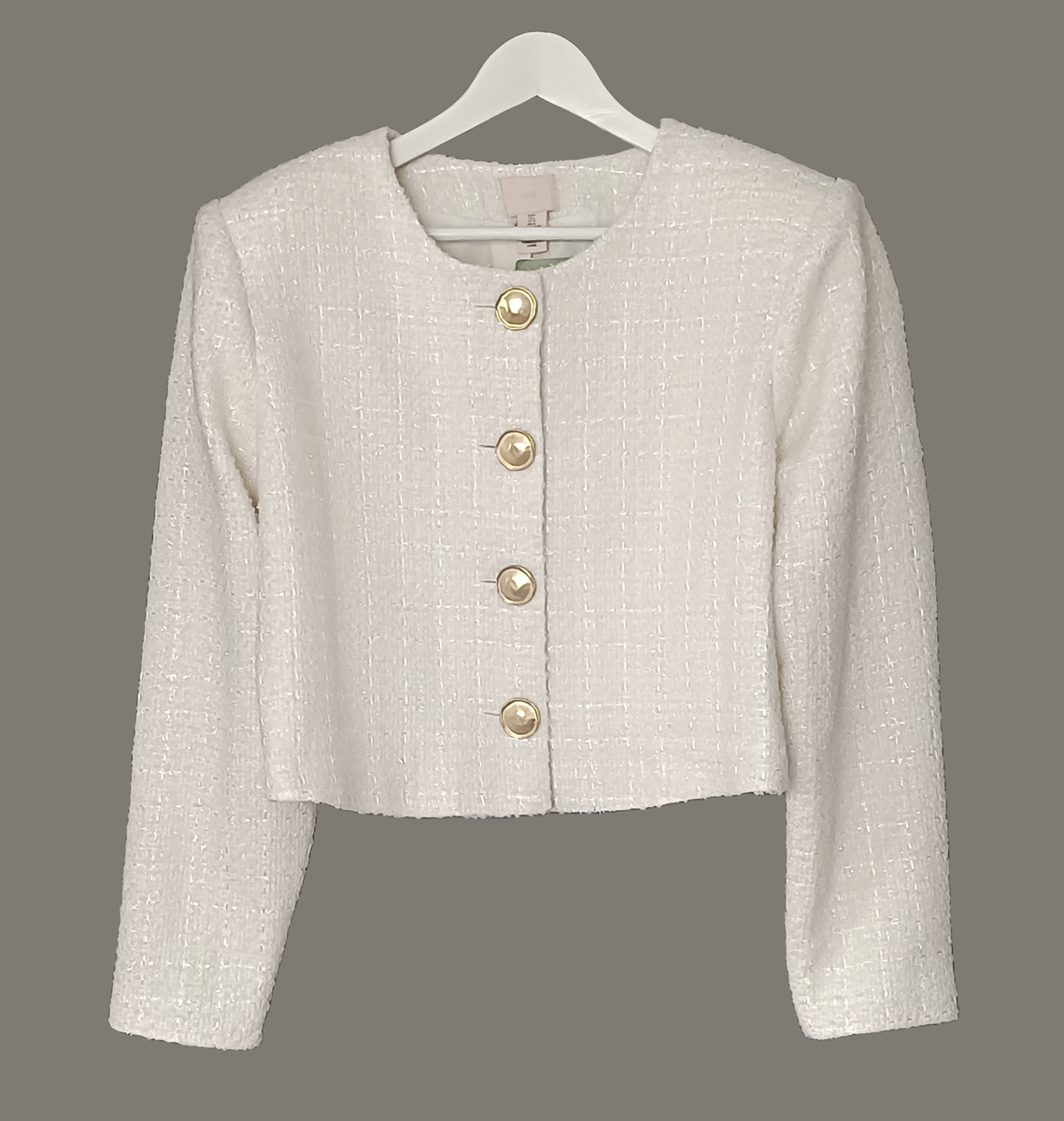 ジャケット・アウター herlipto Wool-Blend Cropped Tweed Blazer Wool-Blend Cropped Tweed Blazer herlipto