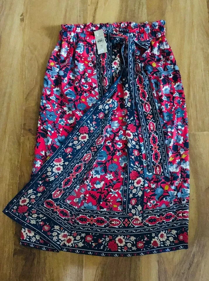 Jupe Crayon Imprimée Ann Taylor Taille 00P - Occasion Très Bon État - Coton - Pour Le Bureau