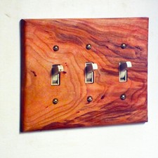 Cherry Wood Switch Plates Any Size  and Custom 