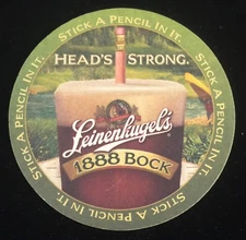 Leinenkugel's 1888 Bock Beer Coasters (Set of 5) - "Stick a Pencil In It"