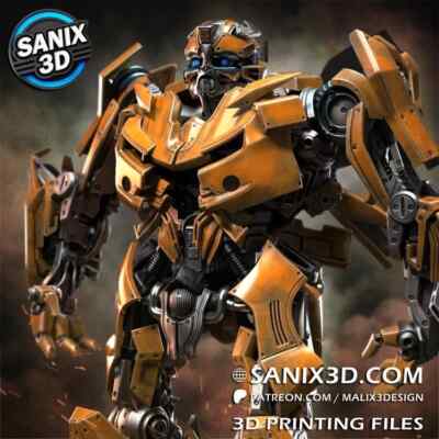 Bumblebee, Transformers, 1/4-1/24, Figur, Unbemalt, 3D-Druck, Statue, Sanix3D
