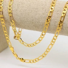 VFK 14K Gold 6mm Figaro Chain – Premium Unisex Jewelry for All Ages