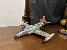 Vintage Starfire FA-983 USAF Air Force Tin Jet Plane Friction Toy Japan Yonezawa