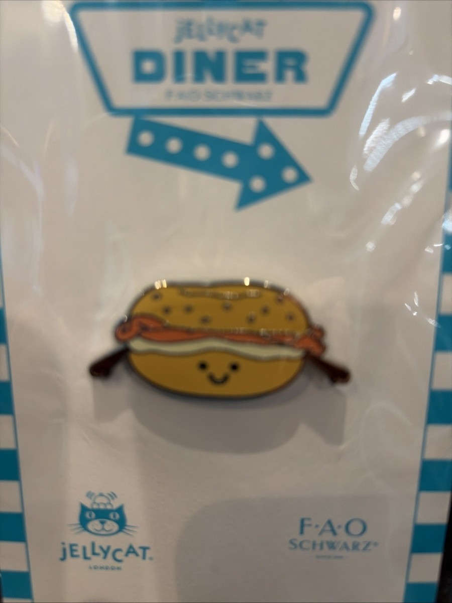 NEW authentic Jellycat Diner NYC FAO Schwarz Amuseables Bagel