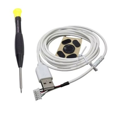 Smooth Tracking Mouse Rubber Cable Replacement Feet Pad Screwdriver for G102