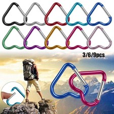 Camping Tool Heart-shaped Buckles Aluminum Carabiner Keyring Hook Keychain Clip