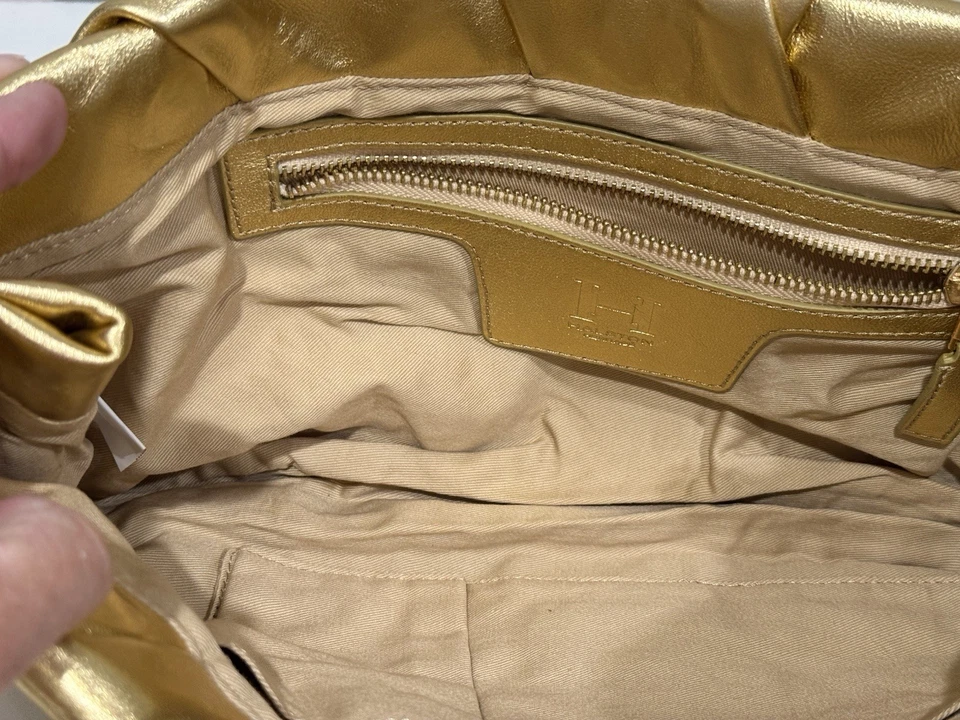 Bolso de mano Halston Heritage dorado metálico  Foto 4 de 4