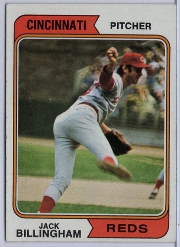 1974 Topps #158 Jack Billingham in EX Condition Reds