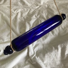Thomas Webb Kobaltblau Glas Nudelholz Deko En...
