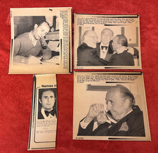 HENRY MANCINI four original AP wire photos with pipe John Williams Quincy Jones