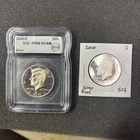 2000 S PROOF SILVER KENNEDY HALF DOLLAR 50C ICG PR69 DCAM & 2016 Silver Proof