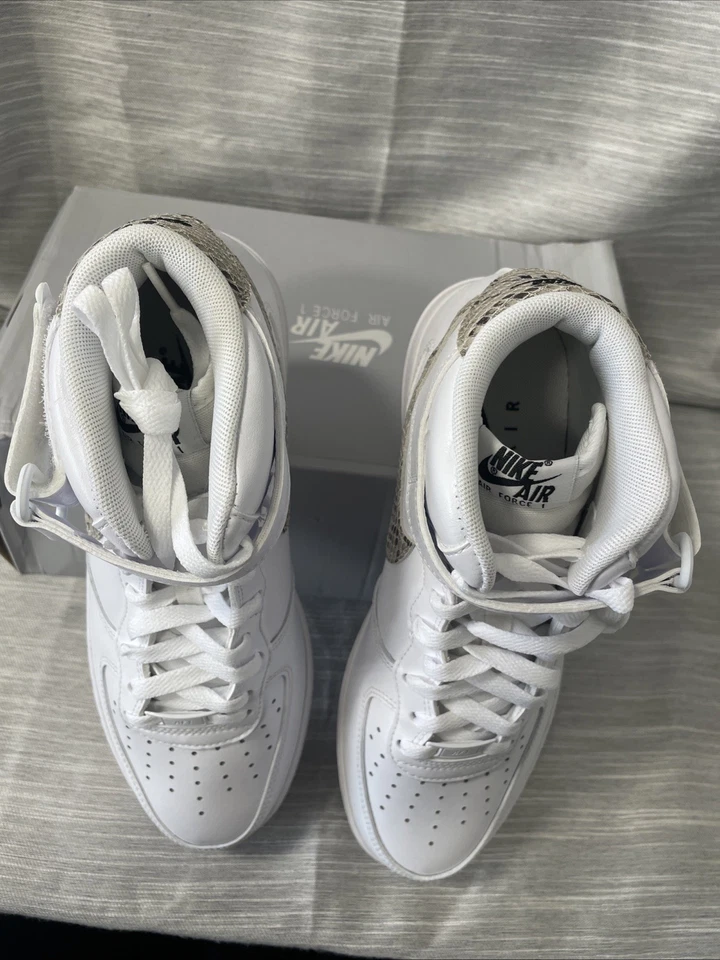 Nike Air Force 1 '07 Mid Zapatos Piel de Serpiente Swoosh Retro DD9625-101 Tallas para Mujer Foto 3 de 4