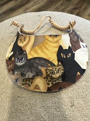 Cat Lovers Stacked Cat Eyes Sun Visor Crazy Cat Lady I Love Cats