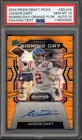 2024 Prizm Draft JAXSON DART Rookie Signing Day Orange Pulsar /49 PSA 10 AUTO 10