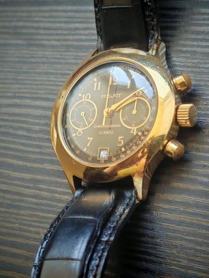 Poljot Chronograph 3133 Vintage 1983   echt goldplattiert | revidiert 2026 | Auk