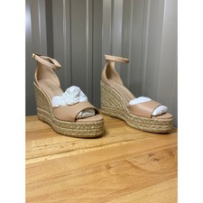 STUART WEITZMAN Womens Beige Nudistcurve Adobe Wedge Shoes 8 B
