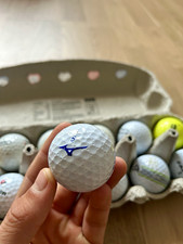 Recycled Mixed Lot Assorted Multicolour Golf Balls, 12 Pack Set for Golf
