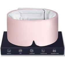 Sleep Eye Mask for Men Women Side Sleeper, Ice Silk Sleeping Mask  Blindfold...